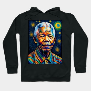 Nelson Mandela in starry night Hoodie